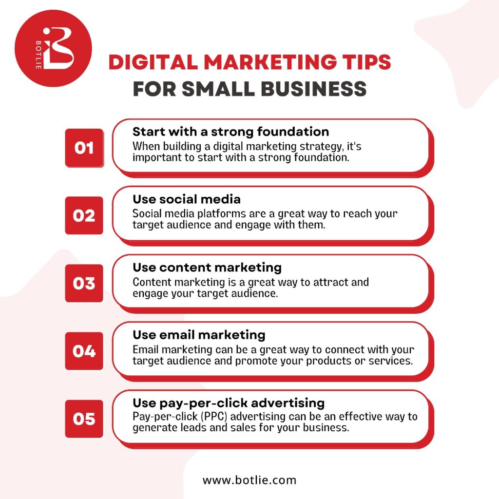 Digital Marketing Tips for Small Businesses-Botlie